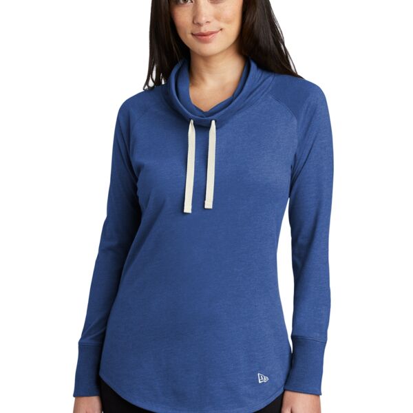 Women's Sueded Cotton Blend Cowl Tee Thumbnail