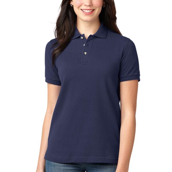 Port Authority Ladies Heavyweight Cotton Pique Polo Thumbnail
