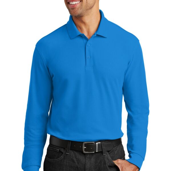 Port Authority Long Sleeve Core Classic Pique Polo Thumbnail