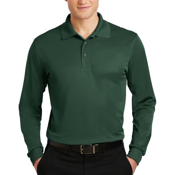 Sport-Tek Long Sleeve Micropique Sport Wick ® Polo Thumbnail