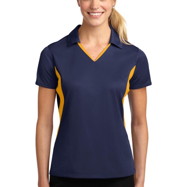 Sport-Tek Ladies Side Blocked Micropique Sport Wick ® Polo Thumbnail