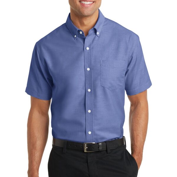 Port Authority Short Sleeve SuperPro  Oxford Shirt Thumbnail