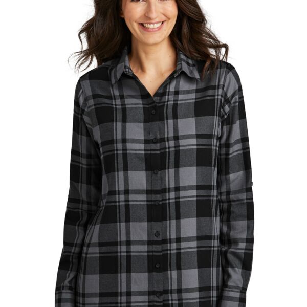 Port Authority Ladies Plaid Flannel Tunic Thumbnail