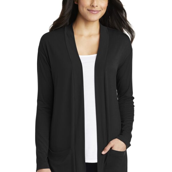 Port Authority Ladies Concept Long Pocket Cardigan Thumbnail