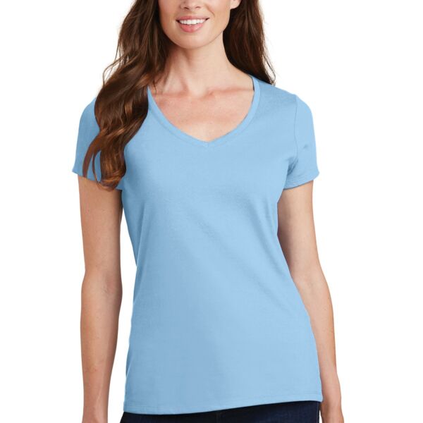 Port & Company Ladies Fan Favorite V Neck Tee Thumbnail