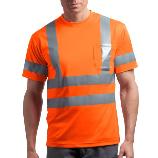 Corner Stone Ansi 107 Class 3 Short Sleeve Snag Resistant Reflective T Shirt Thumbnail