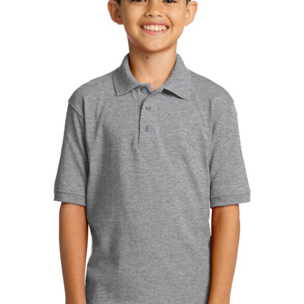 Port & Company Youth Core Blend Jersey Knit Polo Thumbnail