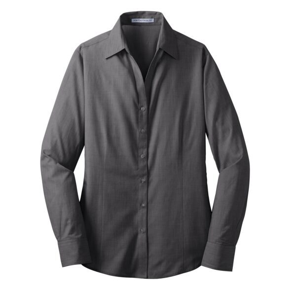 L640 - Port Authority® Ladies Crosshatch Easy Care Shirt Thumbnail