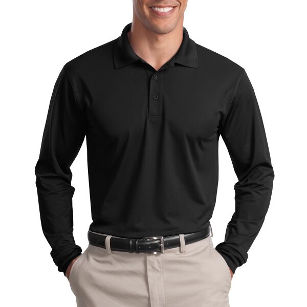 Long Sleeve Micropique Sport-Wick® Polo Thumbnail