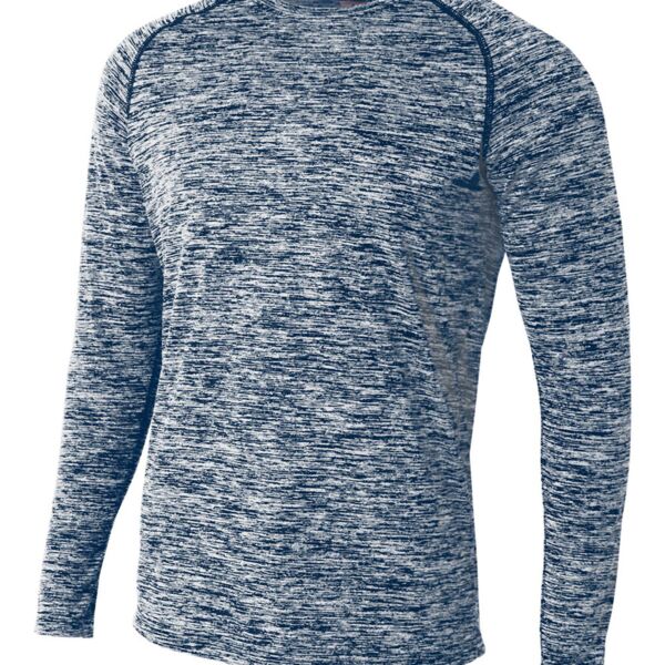 A4 Long Sleeve Raglan Space Dye Thumbnail