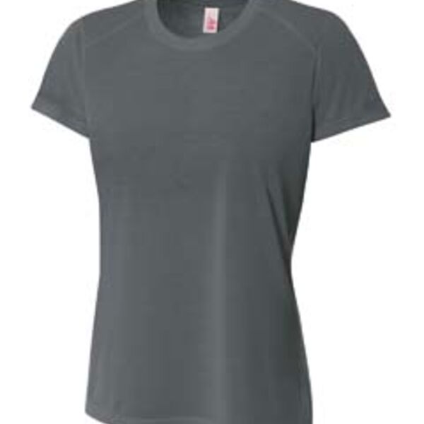 Ladies' Shorts Sleeve Spun Poly T-Shirt Thumbnail