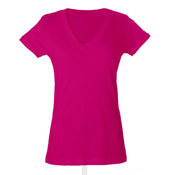 Tultex 214 / Ladies' Slim Fit Fine Jersey V-Neck Tee Thumbnail