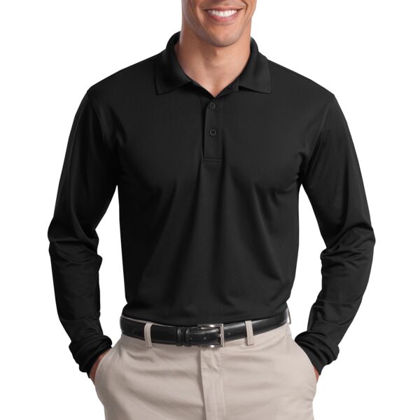 Long Sleeve Micropique Sport-Wick® Polo Thumbnail