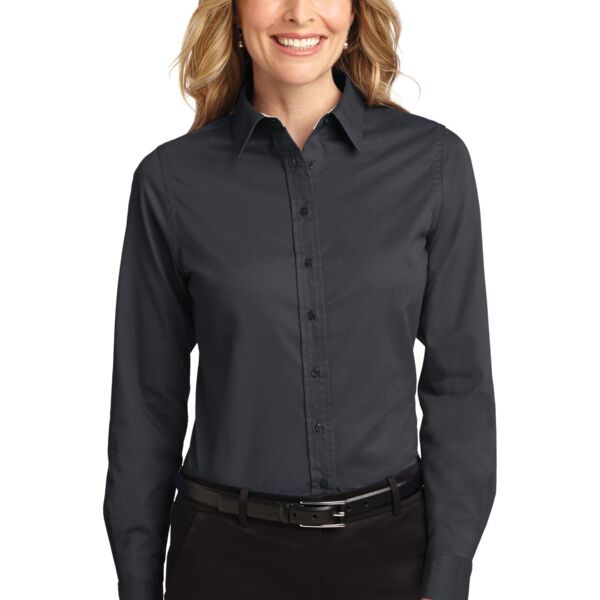 L608 - Ladies Long Sleeve Easy Care Shirt Thumbnail