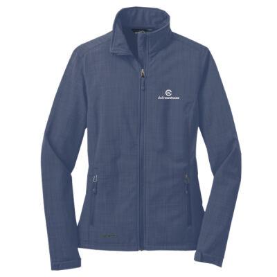 Ladies Shaded Crosshatch Soft Shell Jacket Thumbnail